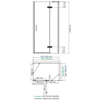 Душевой уголок WasserKraft Aller Black Matt 10H10RB