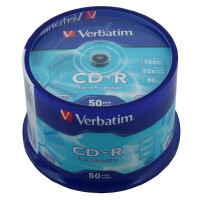 Диск CD-R Verbatim 700MB 43351