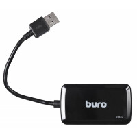 Разветвитель USB 3.0 Buro BU-HUB4-U3.0-S черный