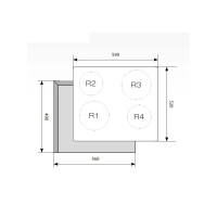 Встраиваемая электрическая варочная панель Lex EVH 640 BL