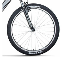 Велосипед Forward Flash 26 1.0 черный/серый 2022 г 19" RBK22FW26658