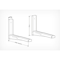Кронштейн для СВЧ Holder MWS-2002 металлик