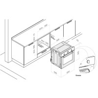 Встраиваемый электрический духовой шкаф Korting OKB 561 CFX