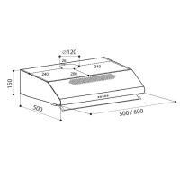 Вытяжка Lex Simple 500 Inox