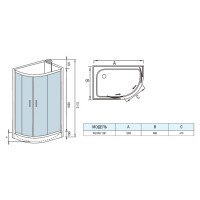 Душевая кабина WeltWasser WW500 Werra 1201 R