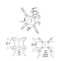 Кронштейн для телевизора Trone LPS 4011 чёрный