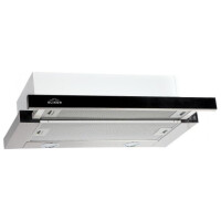 Встраиваемая вытяжка Elikor Интегра Glass 45Н-400-В2Г нержавеющая сталь/черное стекло