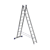 Стремянка Алюмет 2*11 алюминиевая