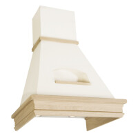 Каминная вытяжка Elikor Бельведер Валенсия 90П-650-П3Д топленое молоко/бук крем/патина золото