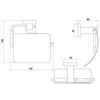 Бумагодержатель Timo Selene 10042/00 chrome