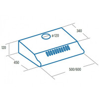 Вытяжка Cata P-3050 WH /L