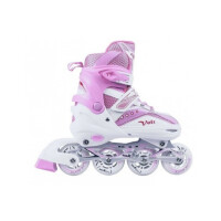 Роликовые коньки MaxCity Volt Combo розовый 39-42