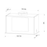 Встраиваемая вытяжка Lex GS Bloc GS 900 White