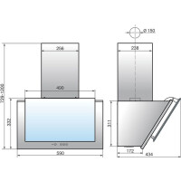 Каминная вытяжка Elikor Рубин 60П-650-К3Д черный