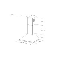 Каминная вытяжка Korting KHC 6750 RSI