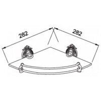 Полка Hayta Gabriel Antic Brass 13910-1/ VBR