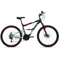 Велосипед Altair MTB FS 26 2.0 D 18 ск RBK22AL26067 черный/красный