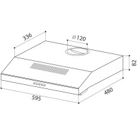 Вытяжка Lex S 600 white