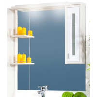 Зеркало-шкаф Бриклаер Бали 90 R светлая лиственница