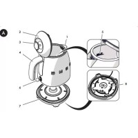 Чайник электрический Smeg KLF05WHEU