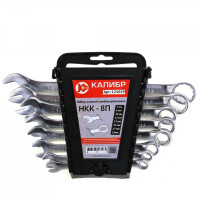 Набор комбинированных ключей Калибр НКК-8П