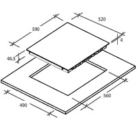 Встраиваемая электрическая варочная панель Candy CH 64 BVT
