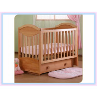 Кроватка-качалка Кубаньлесстрой Камелия АБ 23.2 ящик (светлый орех)