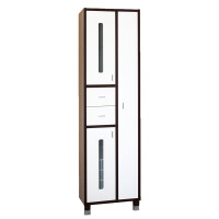 Шкаф-пенал Бриклаер Бали 57 с корзиной венге