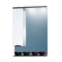 Зеркало-шкаф Бриклаер Токио 60 L венге/белый