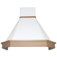 Каминная вытяжка Elikor Камин Грань 90П-650-П3Л бежевый/дуб неокрашенный