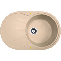 Кухонная мойка Zigmund & Shtain Kreis OV 770B топленое молоко