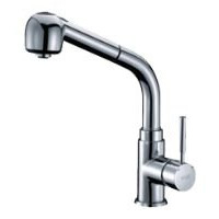 Смеситель для кухонной мойки WasserKraft Main 4166 с выдвижным изливом хром