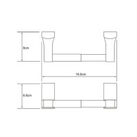 Держатель туалетной бумаги WasserKraft Exter K-5222