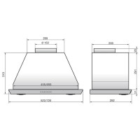 Встраиваемая вытяжка Elikor Врезной блок S4 72Н-700-Э4Д