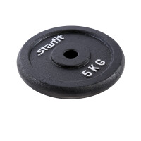 Диск чугунный Starfit BB-204 5 кг d=26 мм черный