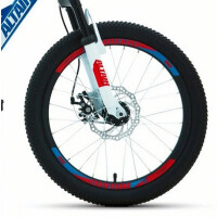 Велосипед Altair MTB FS 20 D синий/красный 2022 г 14" RBK22AL20048