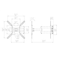 Кронштейн для телевизора Benatek LCD-44B черный
