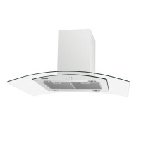 Островная вытяжка Maunfeld Ancona PlusA 90 белый/прозрачное стекло