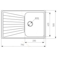Кухонная мойка Zigmund & Shtain Klassisch 790 речной песок