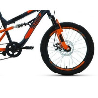 Велосипед Altair MTB FS 20 D темно-серый/оранжевый RBK22AL20049