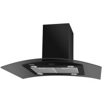 Островная вытяжка Maunfeld Ancona PlusA 90 черный/черное стекло