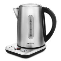 Чайник электрический Kitfort КТ-661 черный/серебристый