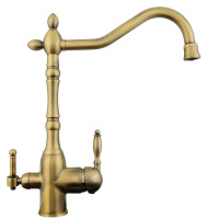 Смеситель для кухни Zigmund & Shtain ZS 1900B античная латунь