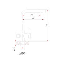 Смеситель для кухни Granula GR-2015 шварц