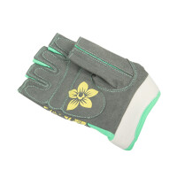 Перчатки для фитнеса Starfit SU-112 серый/мятный/желтый S