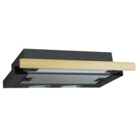 Встраиваемая вытяжка Elikor Интегра 50П-400-В2Л черный/дуб неокрашенный