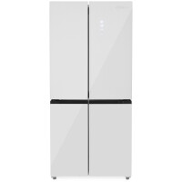 Холодильник Zugel ZRCD430W белое стекло