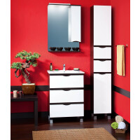 Зеркало-шкаф Бриклаер Токио 60 R венге/белый