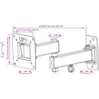 Кронштейн для телевизора Kromax Optima-104 black