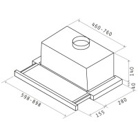 Встраиваемая вытяжка Jetair Aurora ST 50 IX
